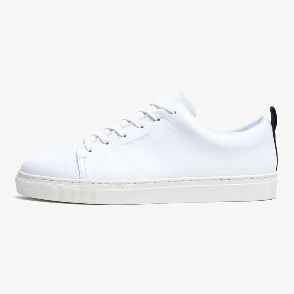 NWOT Fred Martin Collection Men's Valletta White Low Top Sneakers Size 44 US 10‎